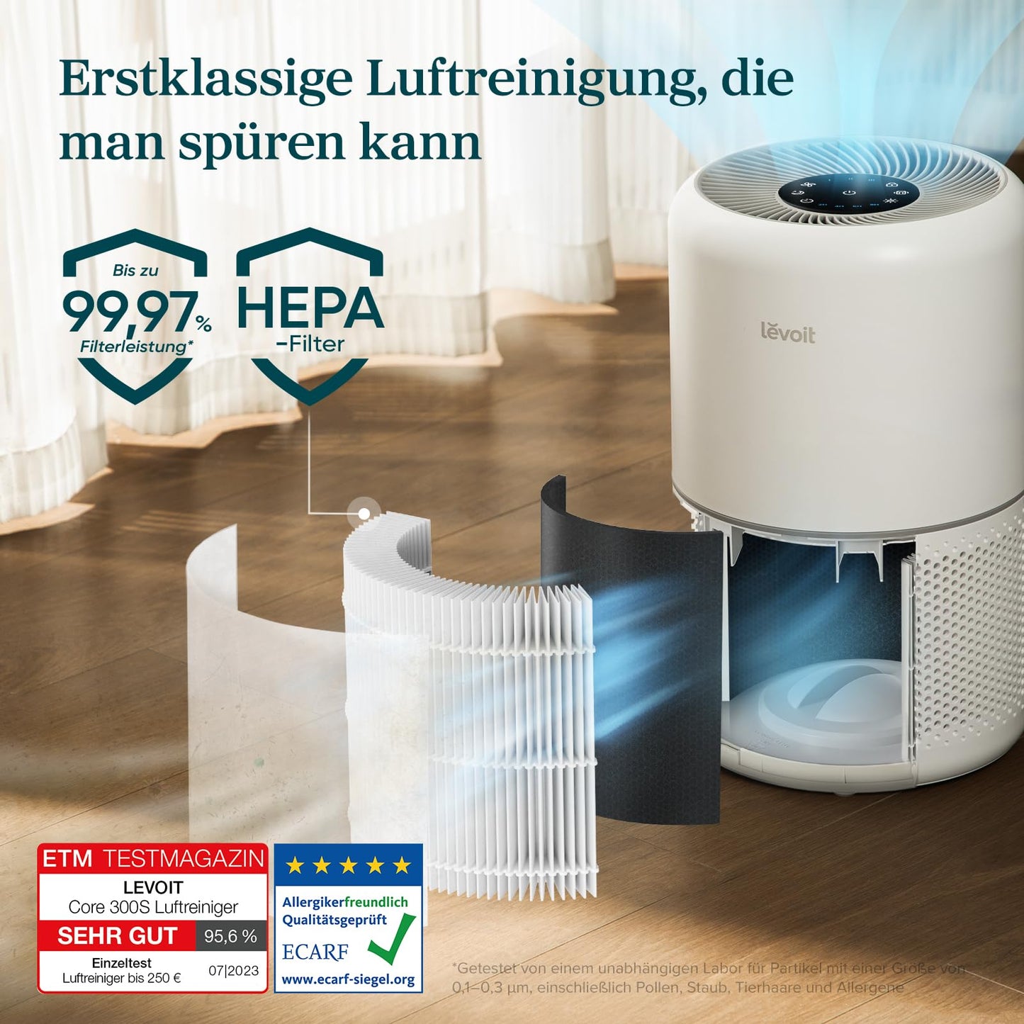 Levoit Luftreiniger mit Auto-Modus – Weiß