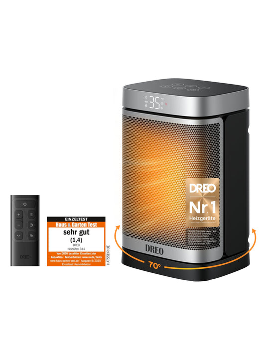 Dreo PTC Keramik Heizlüfter mit Thermostat